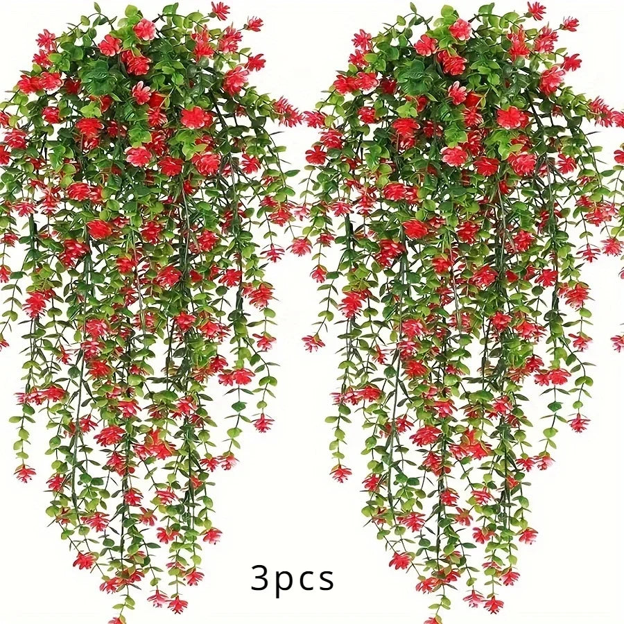 Artificial Hanging Eucalyptus Plants – 3 Pack