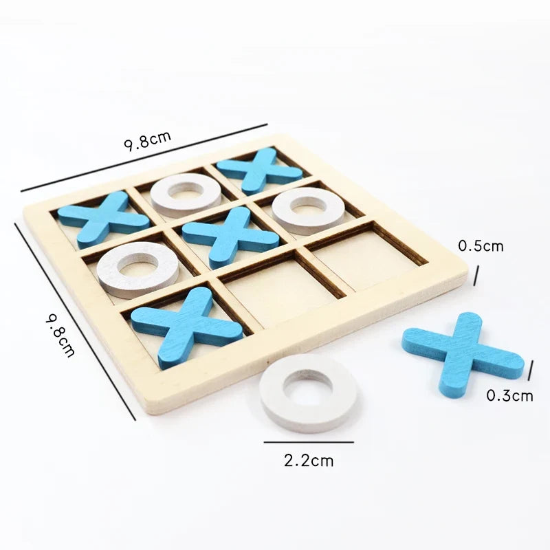 Montessori Wooden Mini Chess Puzzle Game