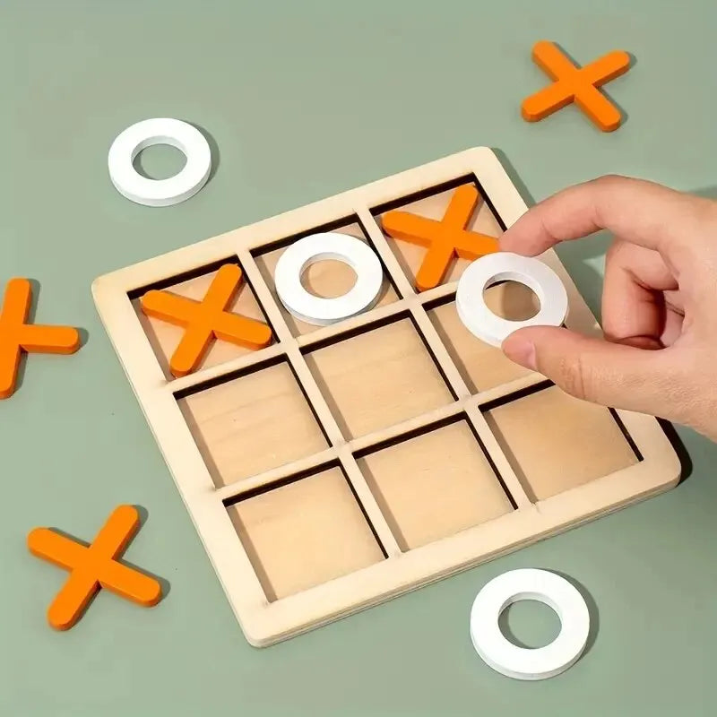 Montessori Wooden Mini Chess Puzzle Game