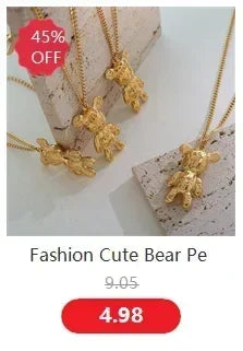 Cute Heart Necklace Earrings Bracelet Jewelry