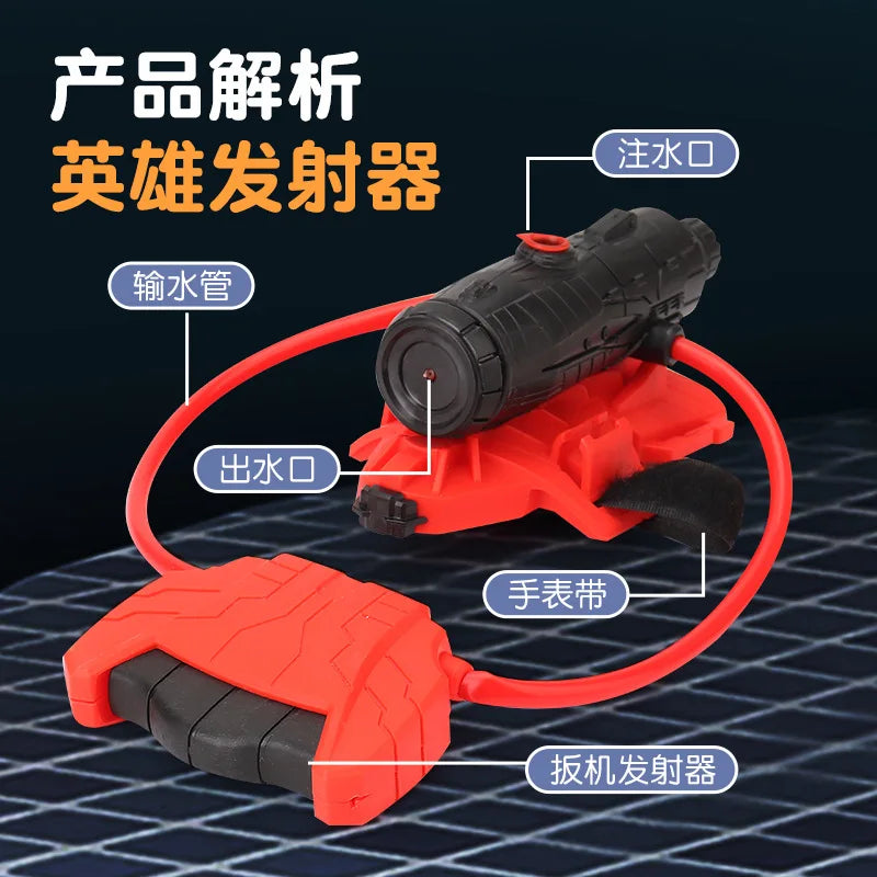 Superhero Figure Glove Water Launcher Set