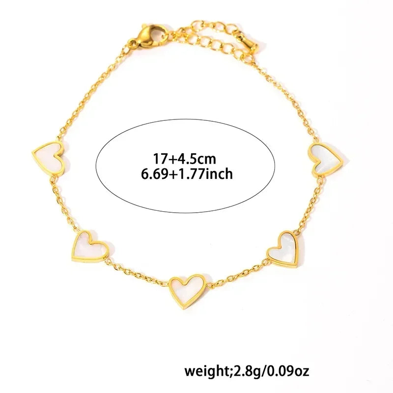 ANENJERY 316L Stainless Steel Heart Shell