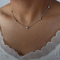 Cute Heart Necklace Earrings Bracelet Jewelry
