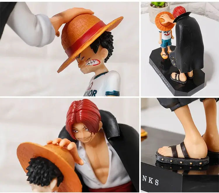 Shanks Luffy Action Figure: 18cm One Piece Anime Collectible Statue