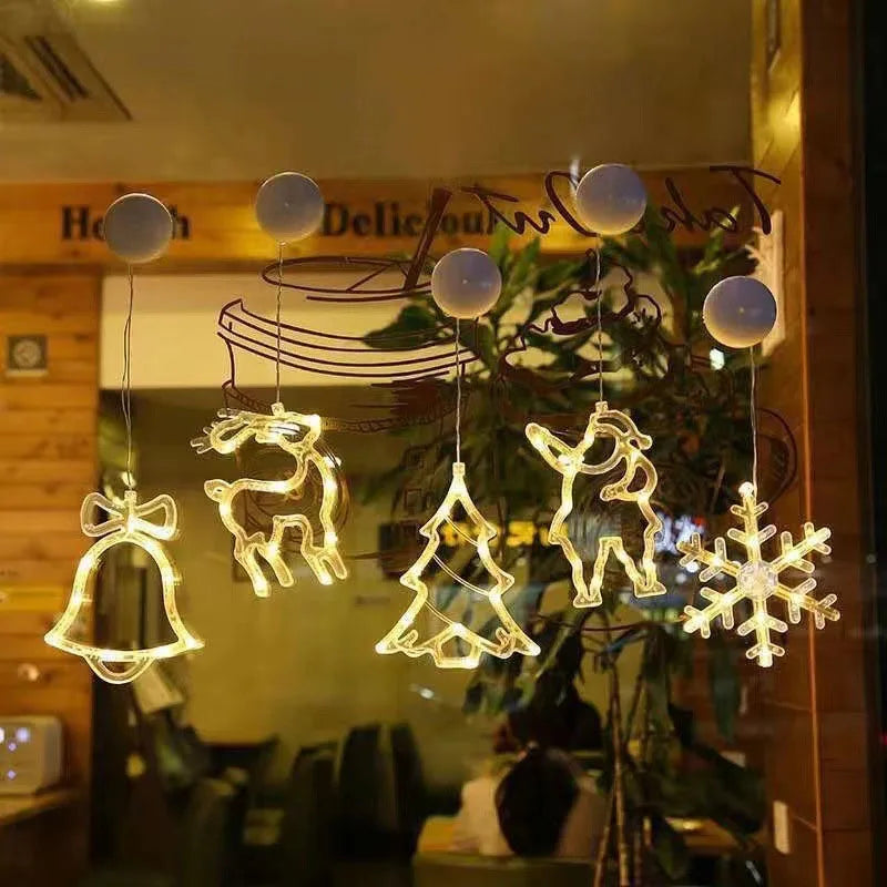 Christmas LED Suction-Cup Window Lights