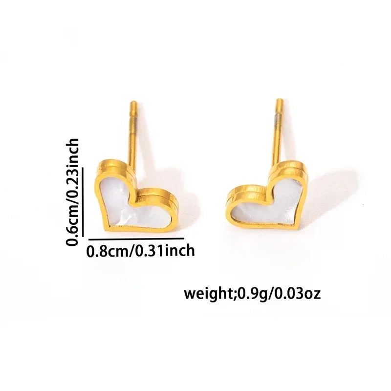 ANENJERY 316L Stainless Steel Heart Shell