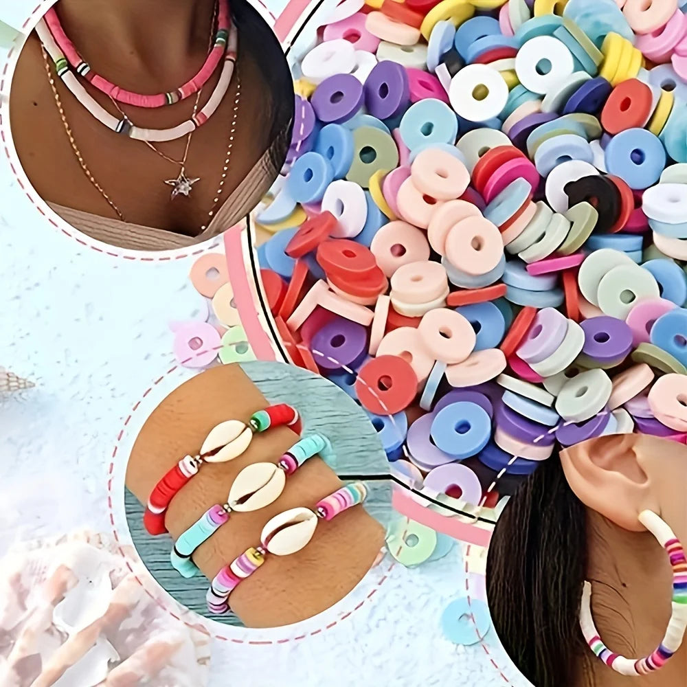 14400pcs Assorted Polymer Clay Beads Kit