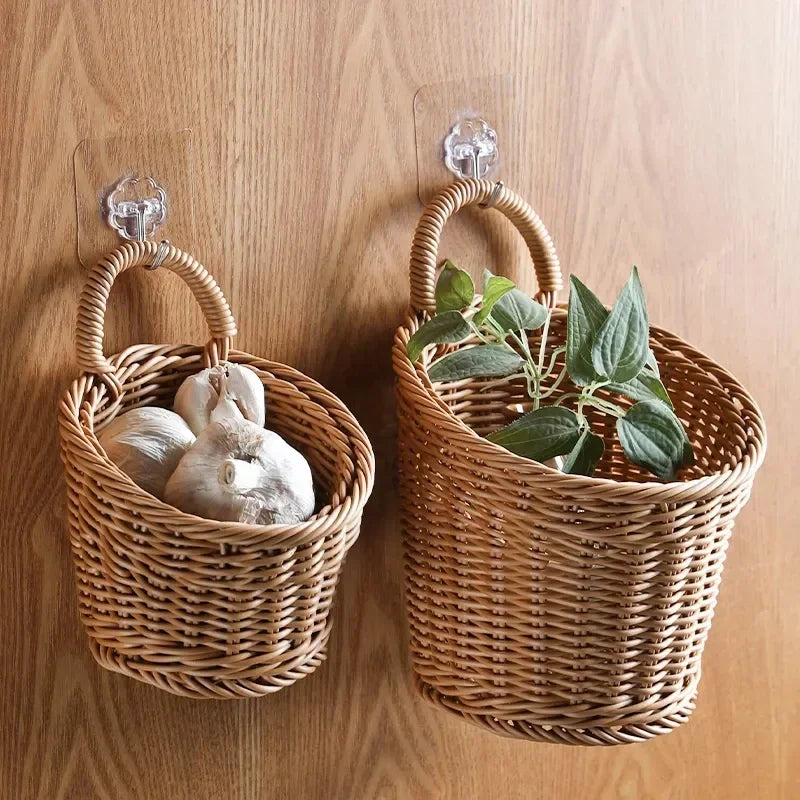 Wall-mounted Vegetable Basket Fruit and Sundry