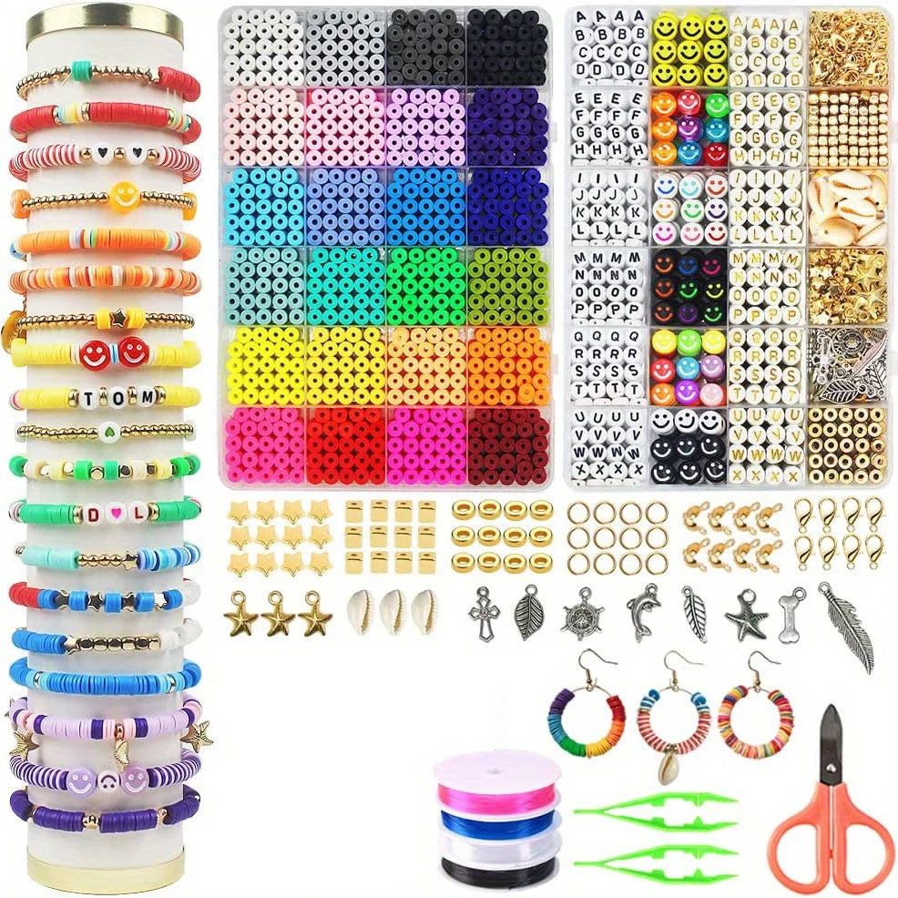 14400pcs Assorted Polymer Clay Beads Kit