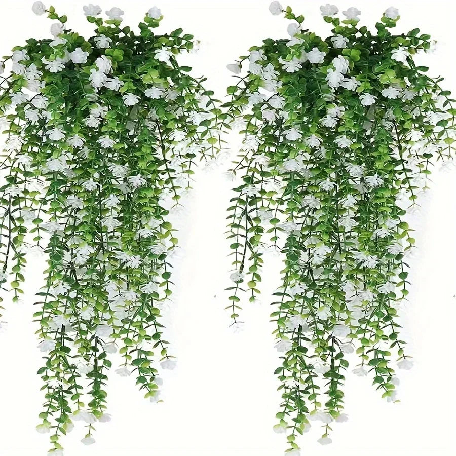 Artificial Hanging Eucalyptus Plants – 3 Pack