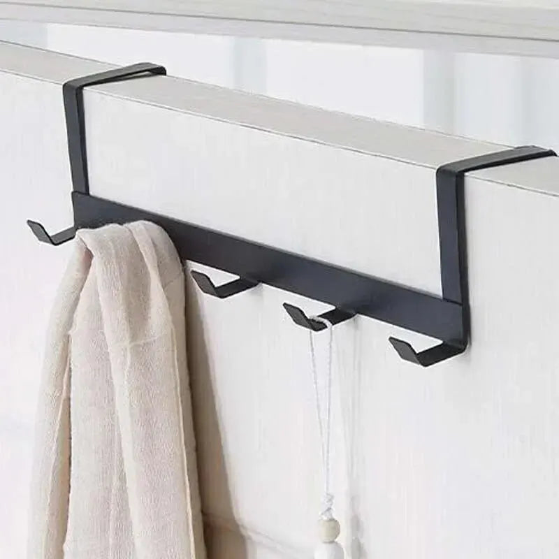 5-Hook Over-the-Door Organizer Rack