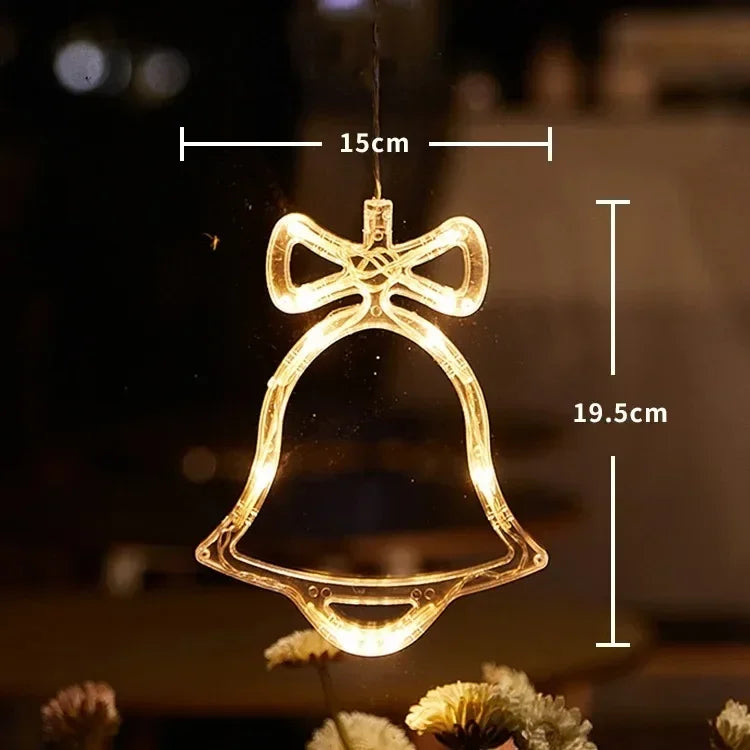 Christmas LED Suction-Cup Window Lights