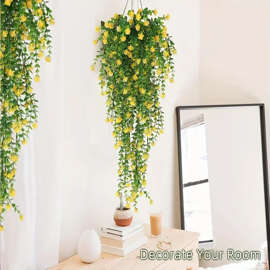 Artificial Hanging Eucalyptus Plants – 3 Pack