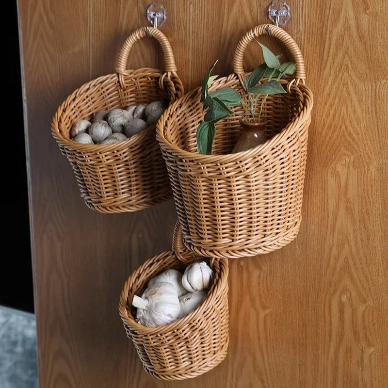 Wall-mounted Vegetable Basket Fruit and Sundry