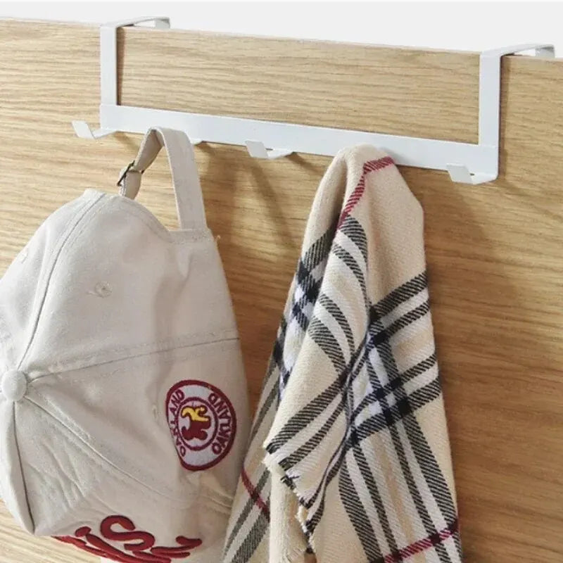5-Hook Over-the-Door Organizer Rack