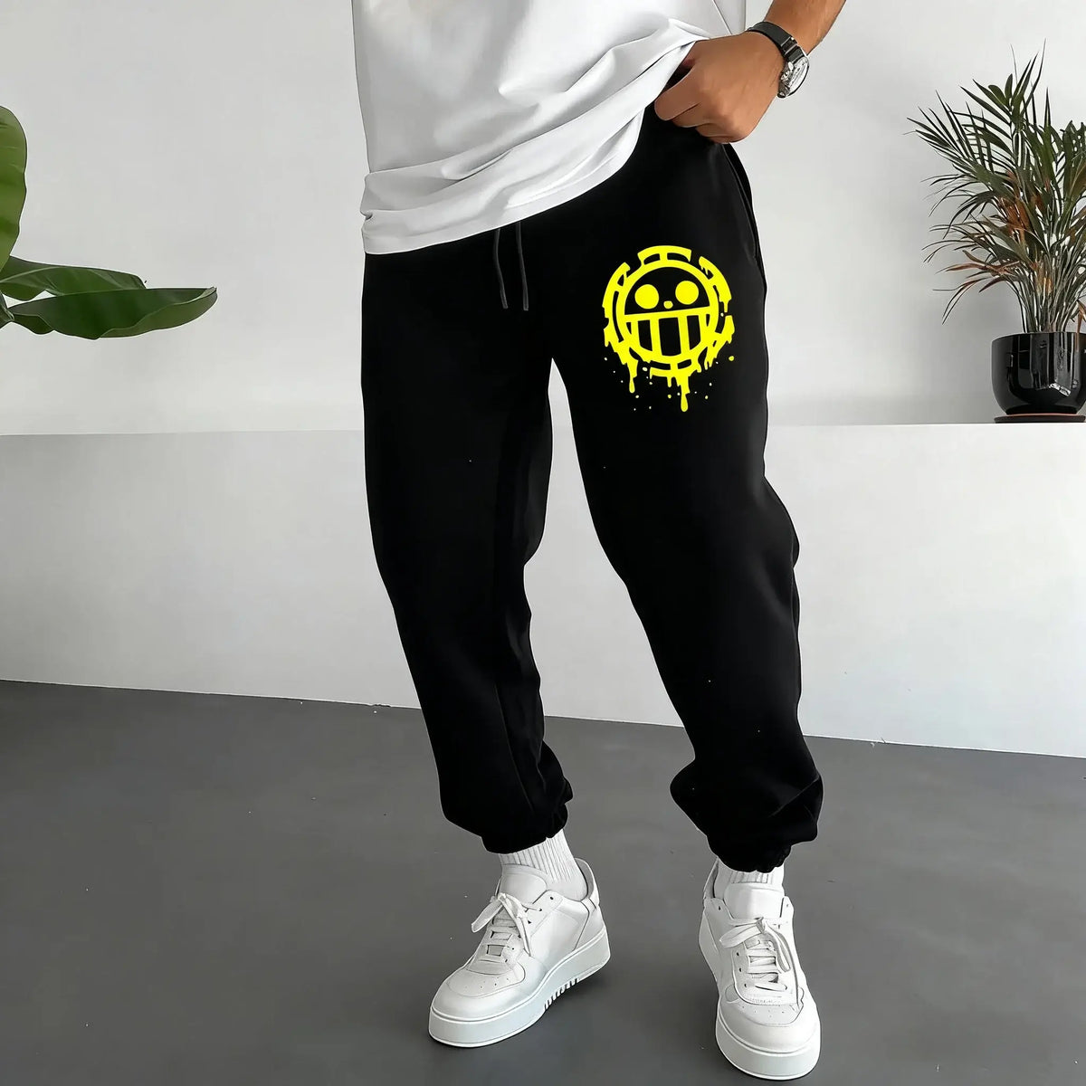 One Piece Graphic Joggers: Y2K Anime Streetwear Pants