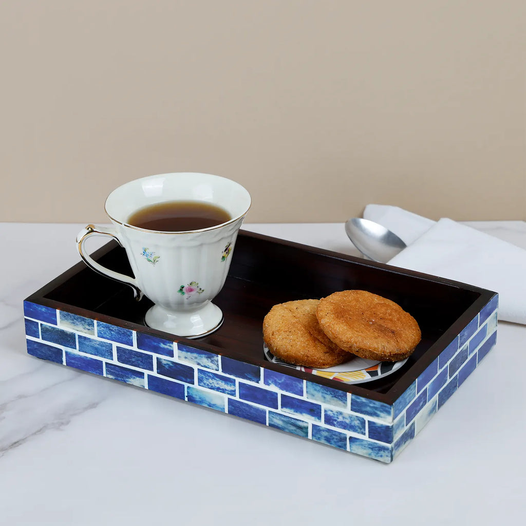 Decorative Tray Bone Inlay Parlour Bond