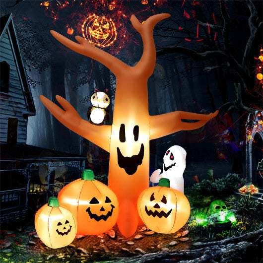 8-ft Light-Up Halloween Dead Tree Inflatable