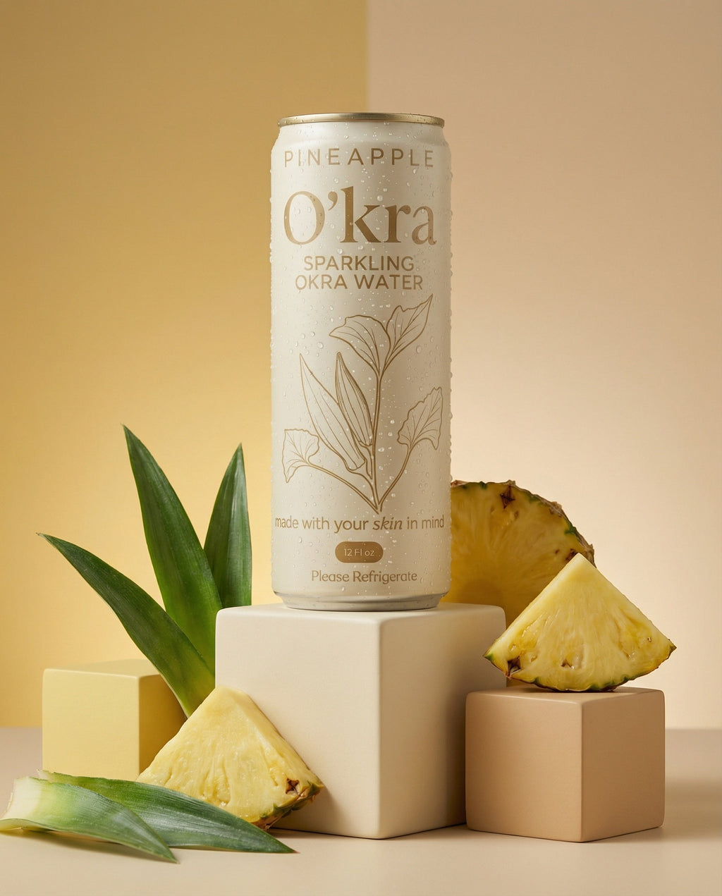 O’kra – Sparkling Okra Water (Pineapple)