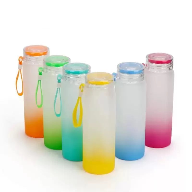 17oz Sublimation blank frosted glass Ombre