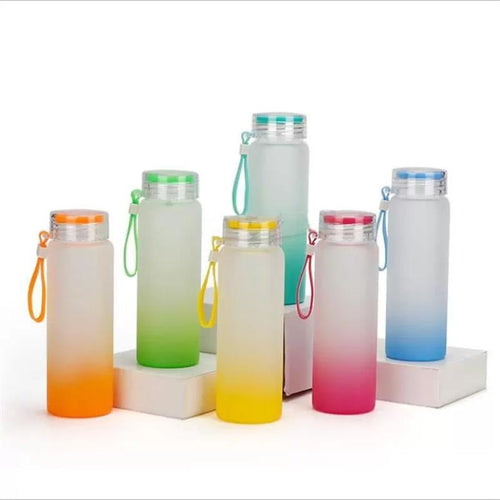 17oz Sublimation blank frosted glass Ombre