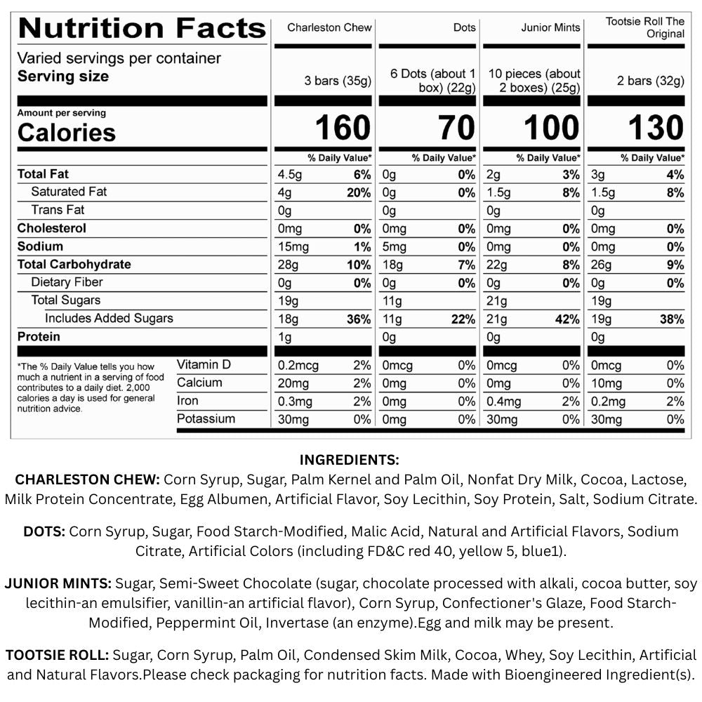 Tootsie Assorted Candy – 1 lb, 5 lb or 25 lb