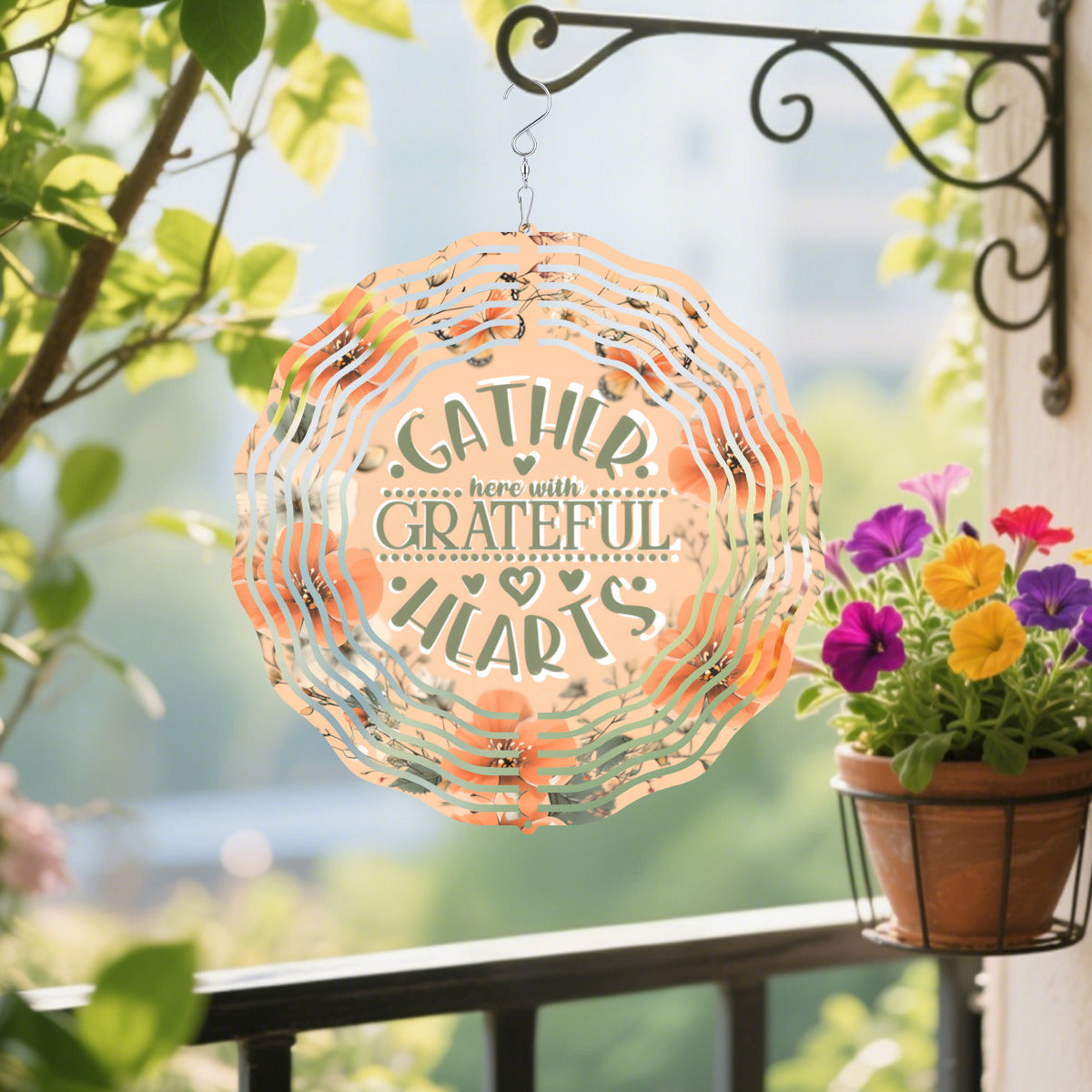 Gather Here Thanksgiving Wind Spinner
