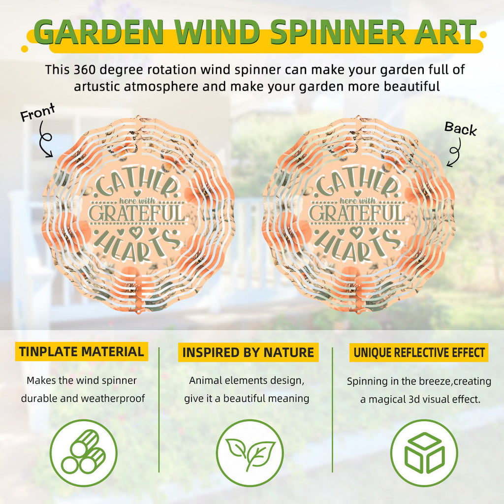 Gather Here Thanksgiving Wind Spinner