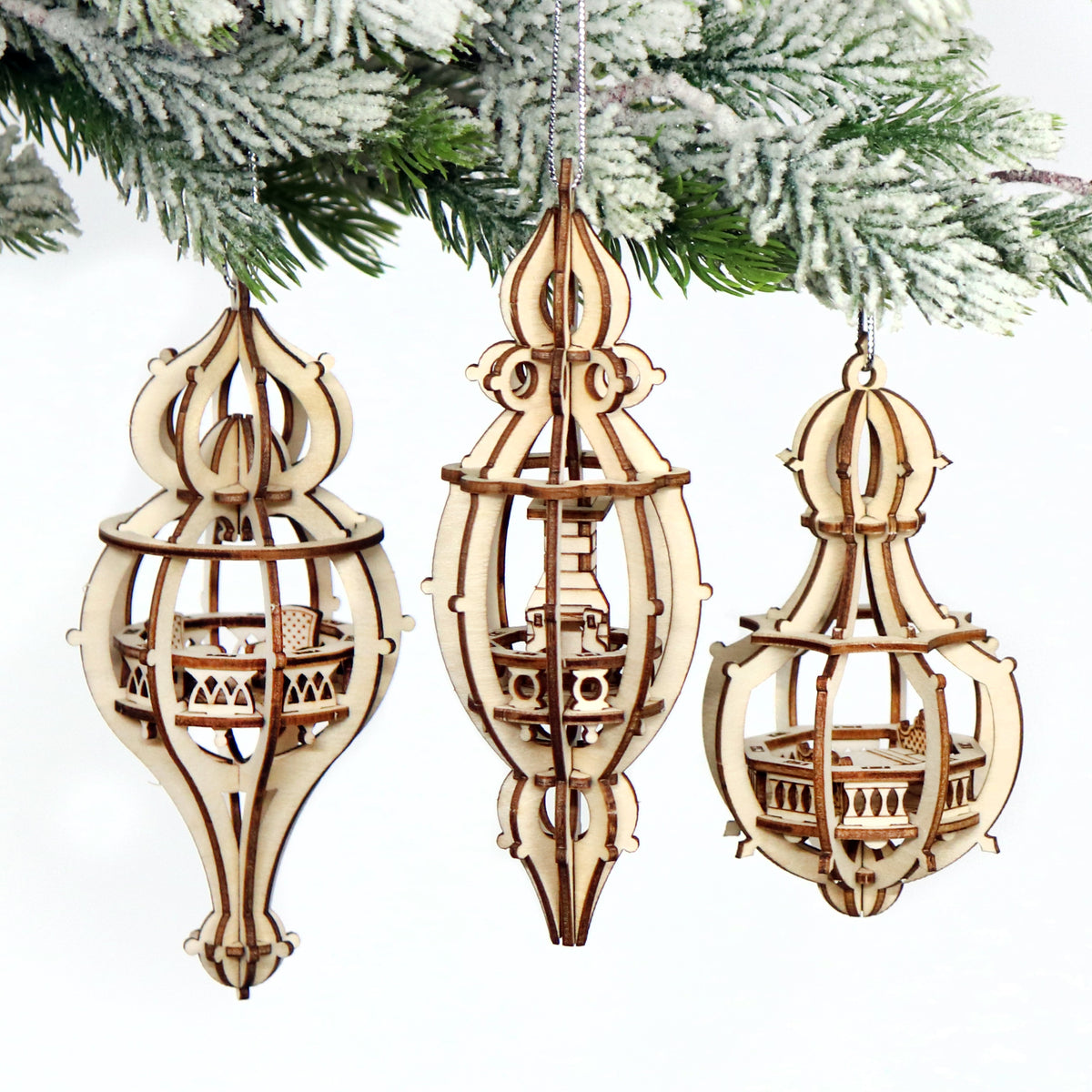 Home Sweet Home Miniature Christmas Bauble Set