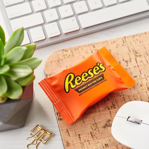 Reeses Milk Chocolate Snack Size Peanut 13.75 Oz 25 Pieces