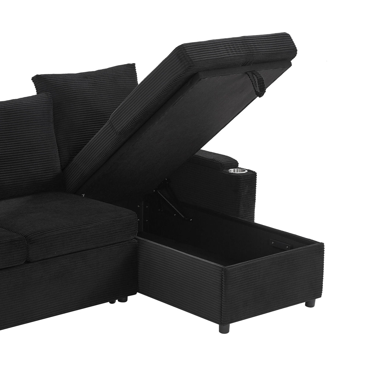 U Shaped Sectional Sofa Bed with