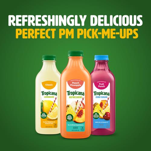 Tropicana Refreshers Peach Pineapple Juice Drink 46 Fl Oz