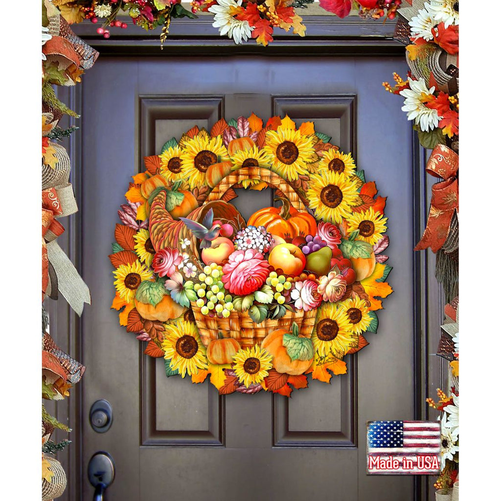 Thanksgiving Holiday Door Wreath by G.