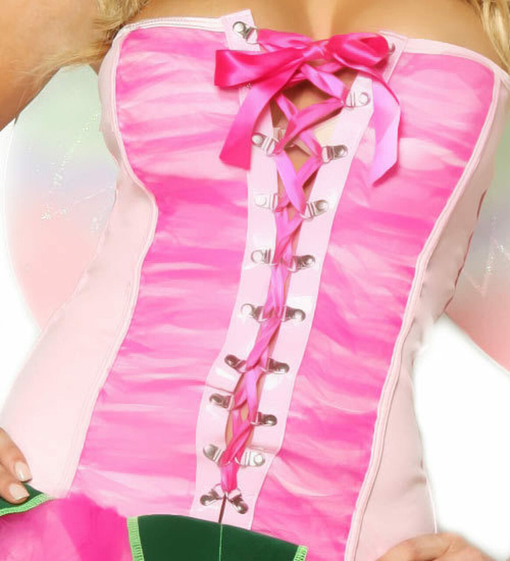 Women's Pink Pixie Dress & Wings Costume