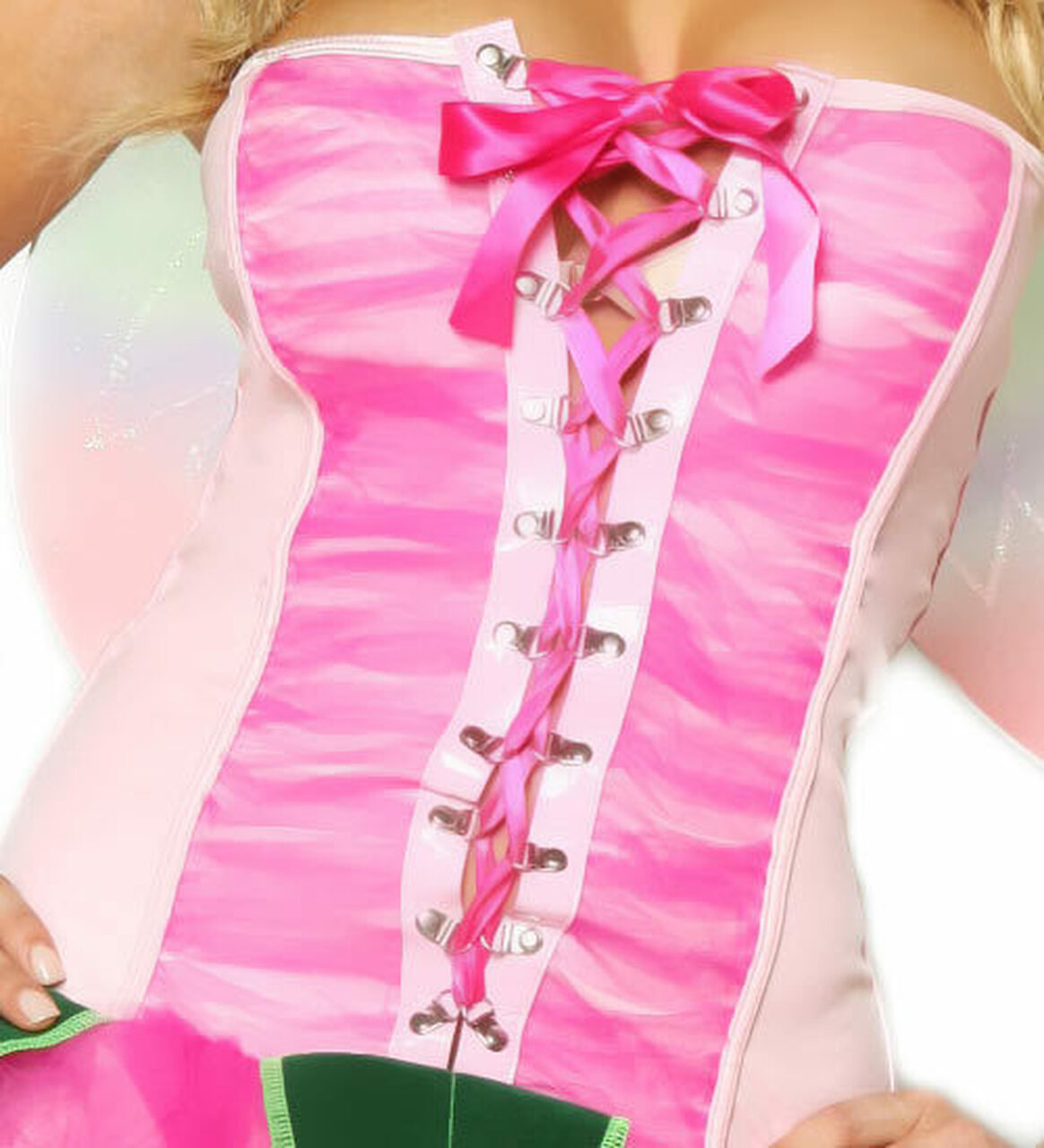 Women's Pink Pixie Dress & Wings Costume