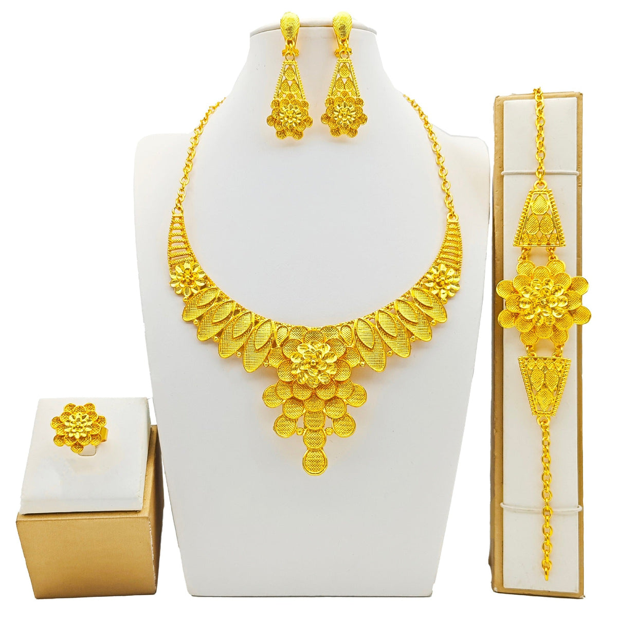 Women's Jewelry Suit Fashion Necklace Bracelet