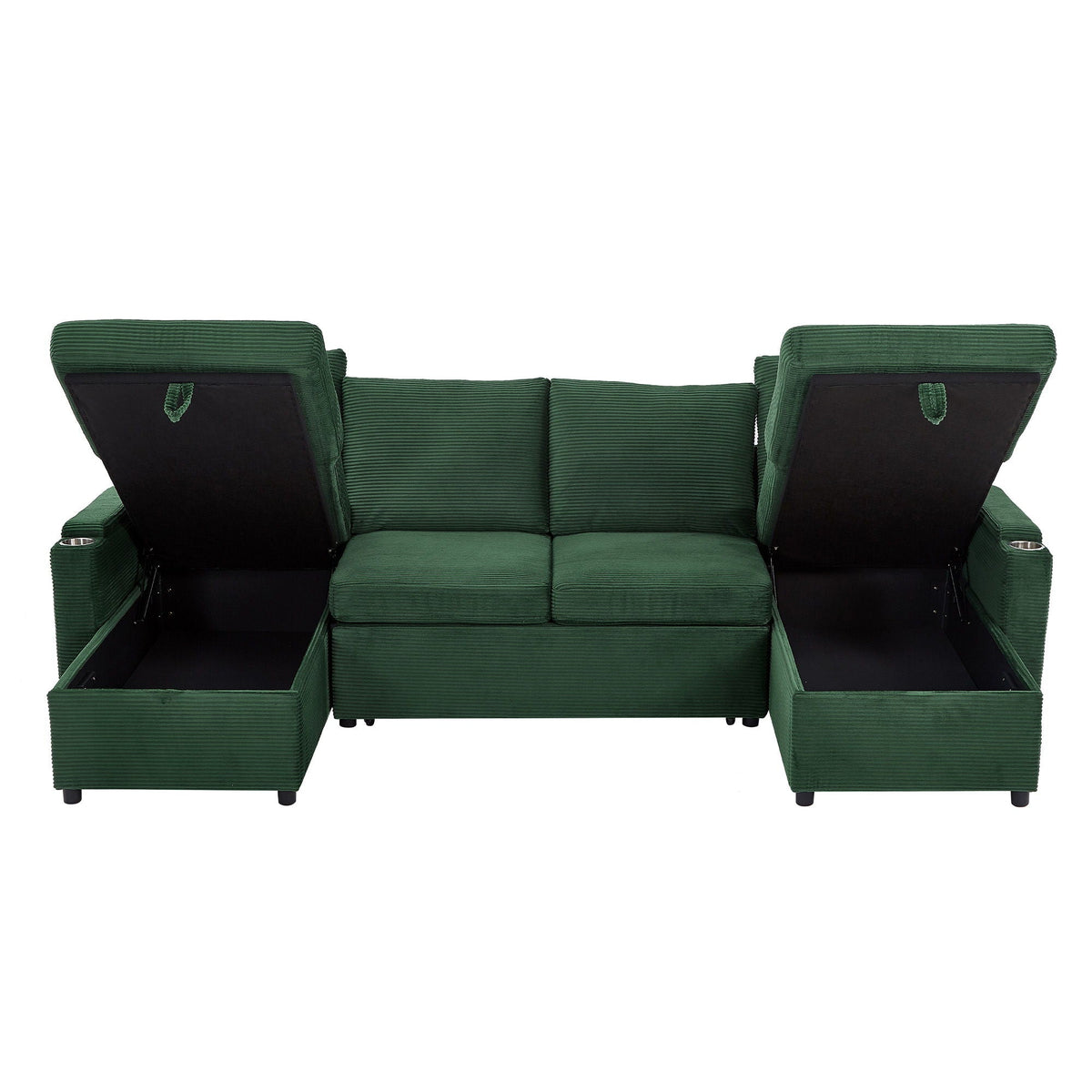 U Shaped Sectional Sofa Bed with