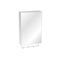 Silver Mirrored Medicine Cabinet with Adjustable Shelves