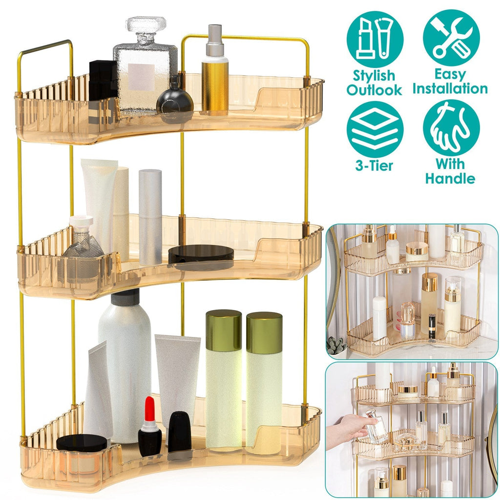 Bathroom Countertop Organizer 3 Tier Corner