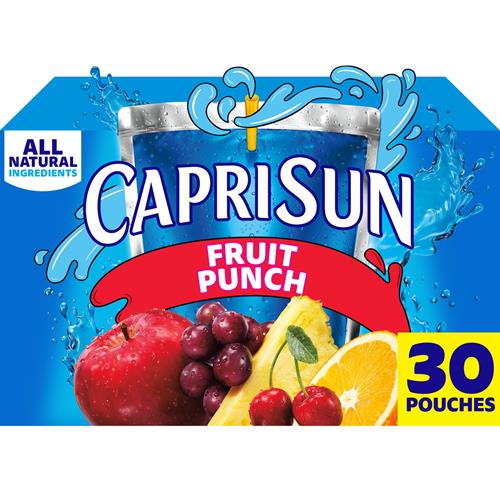 Capri Sun Fruit Punch Flavored Juice 6 Fl Oz 30 Ct