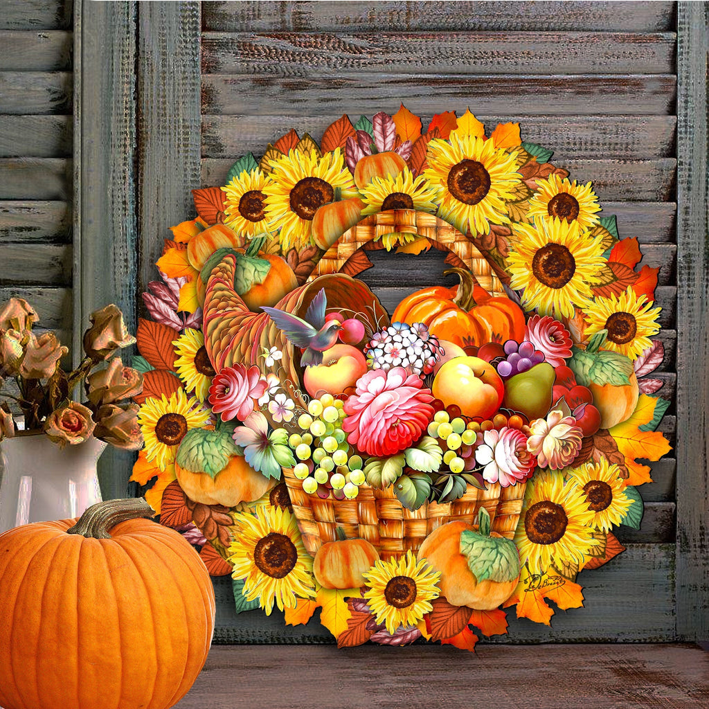 Thanksgiving Holiday Door Wreath by G.