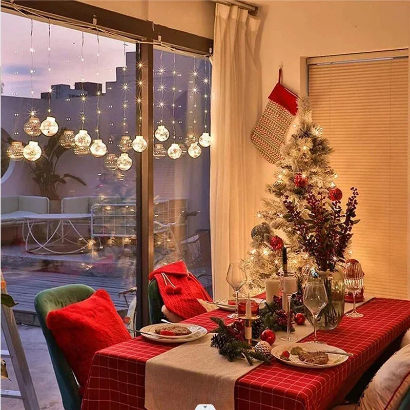 Christmas Wishing Ball String Lights, 10 Balls