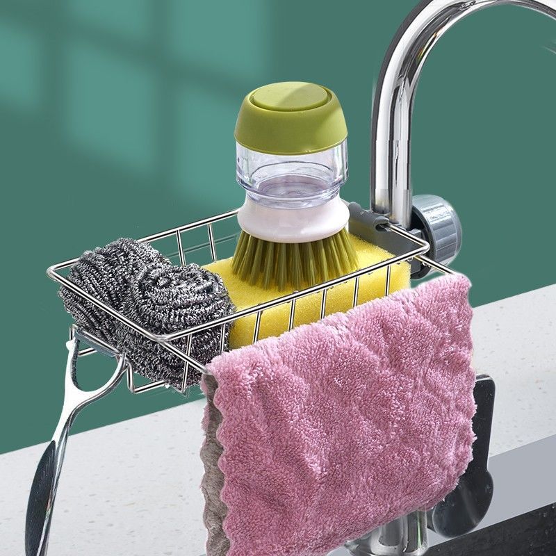 Adjustable Sink Sponge & Drain Rack