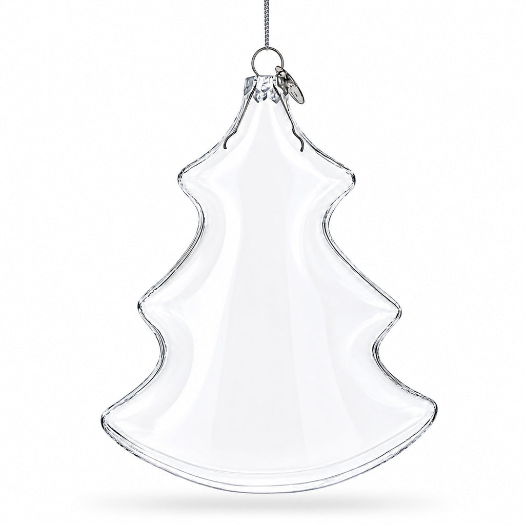 Clear Glass Christmas Tree Ornament
