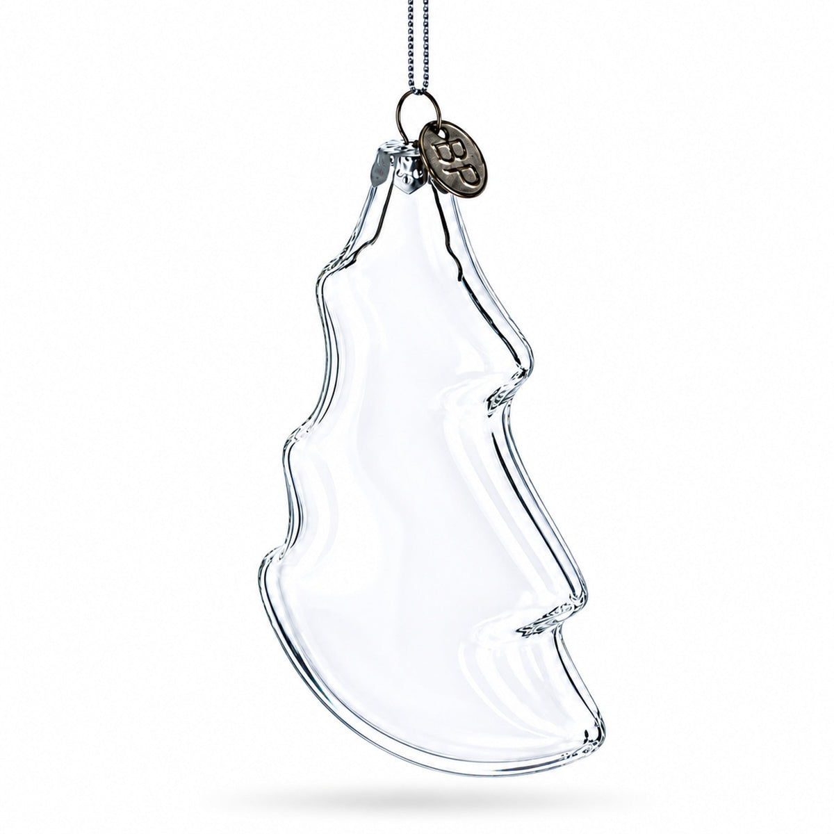 Clear Glass Christmas Tree Ornament