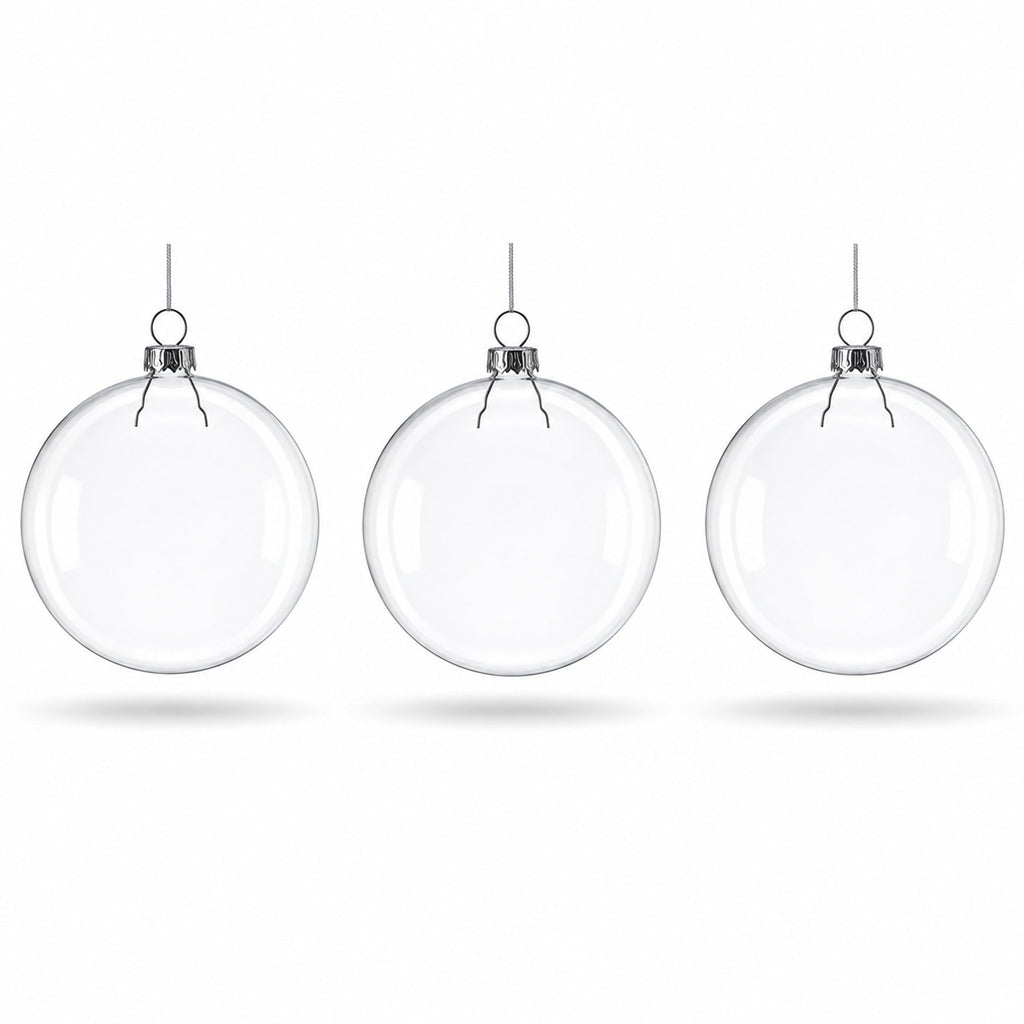 Set of 3 Flat Disc Clear