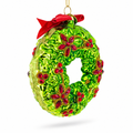 Holiday Wreath with Red Bow and