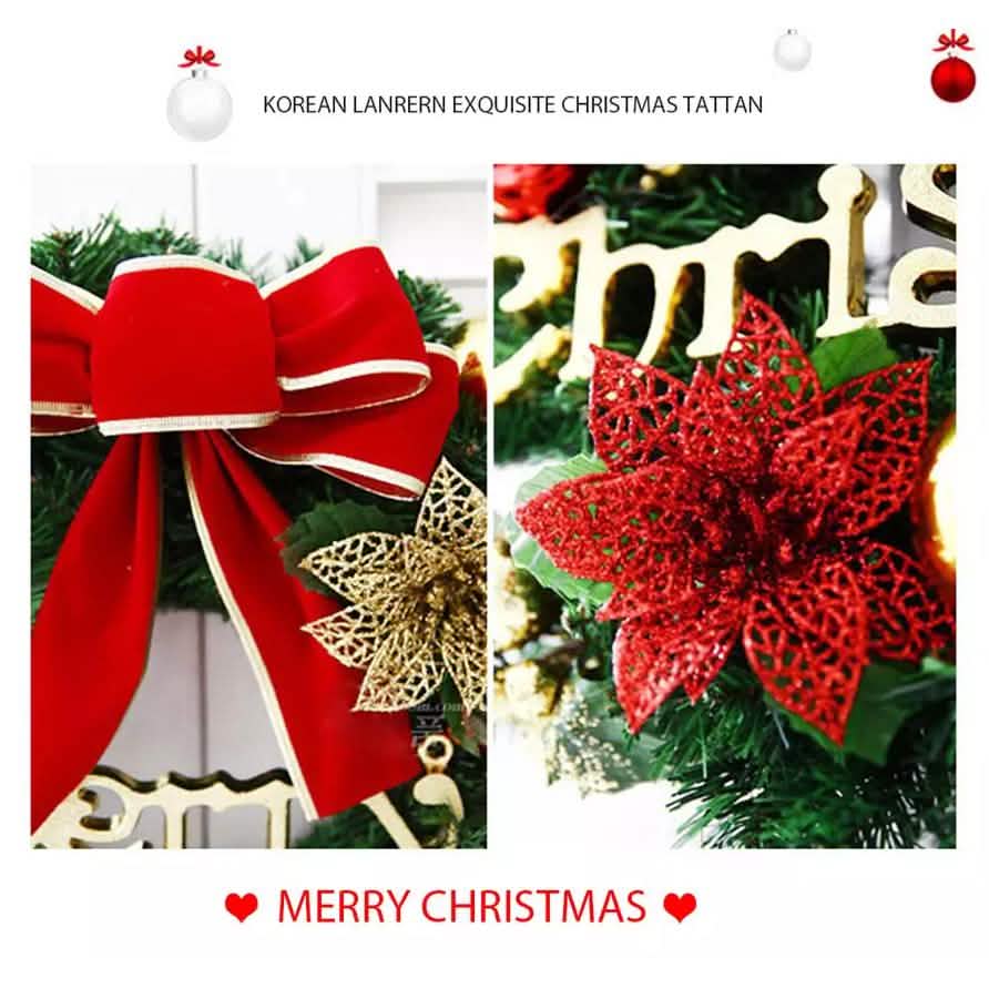 Christmas Bow Wreath, 30 cm
