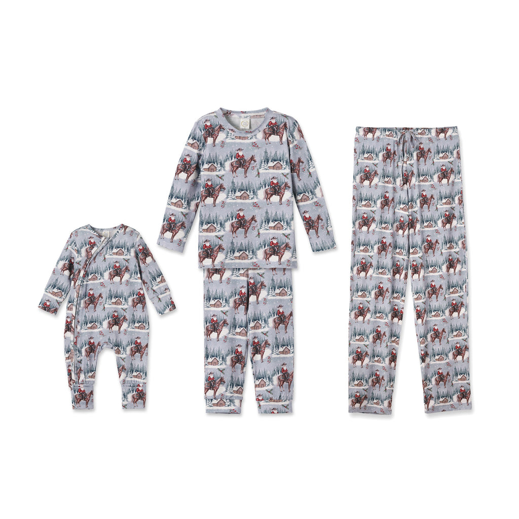 Cowboy Christmas Matching Family Bamboo Pajamas