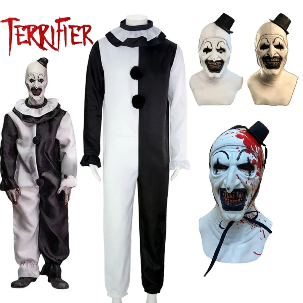 Art the Clown Cosplay Jumpsuit & Mask Set